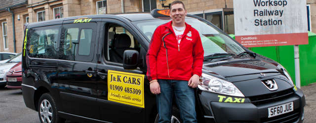 Peugeot E7 hackney taxi driver Keith Riddings