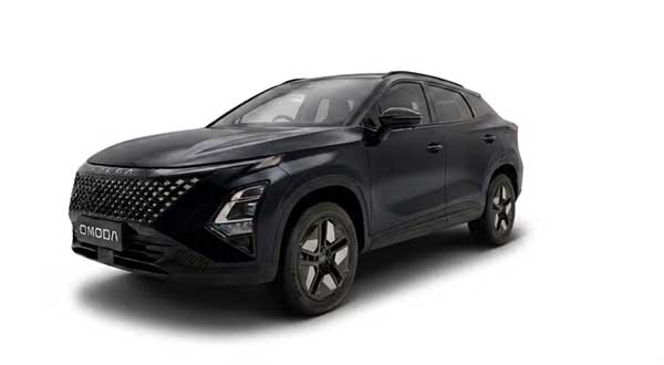 Black Omoda SUV taxi.