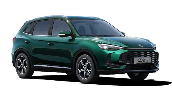Green MG ZS cab.